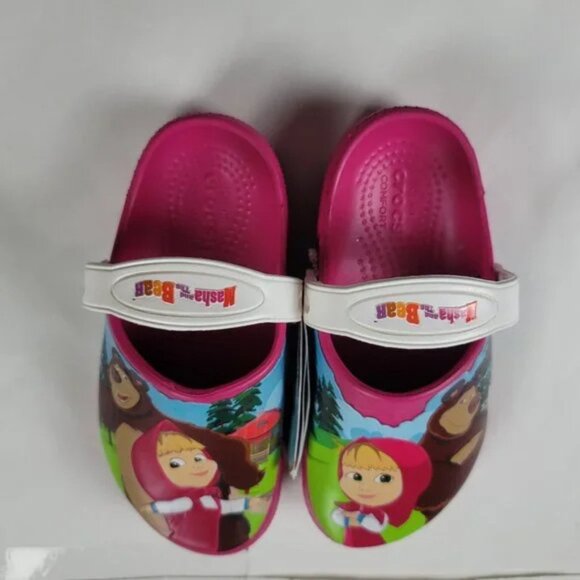 CROCS Marsha and The Bear Clogs Kids Size J1 - Picture 7 of 10